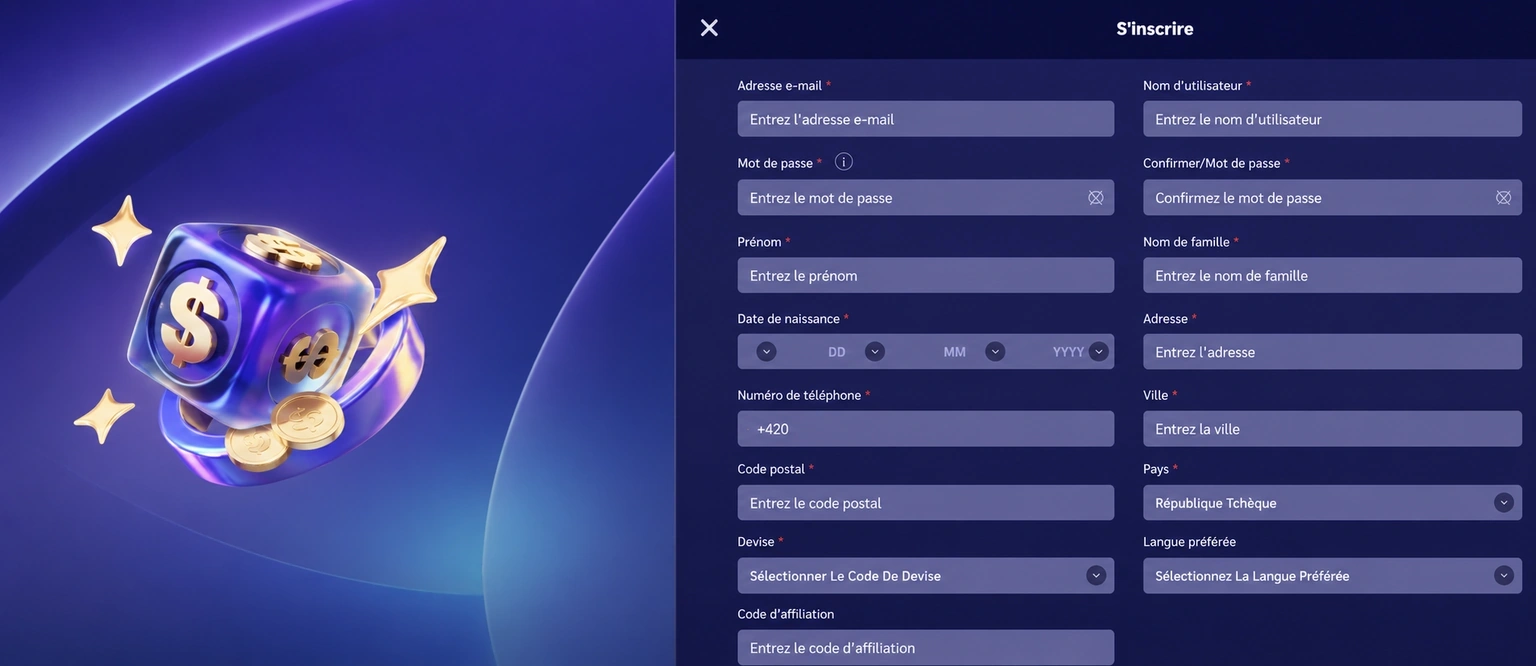 Shiny Wilds Casino login page