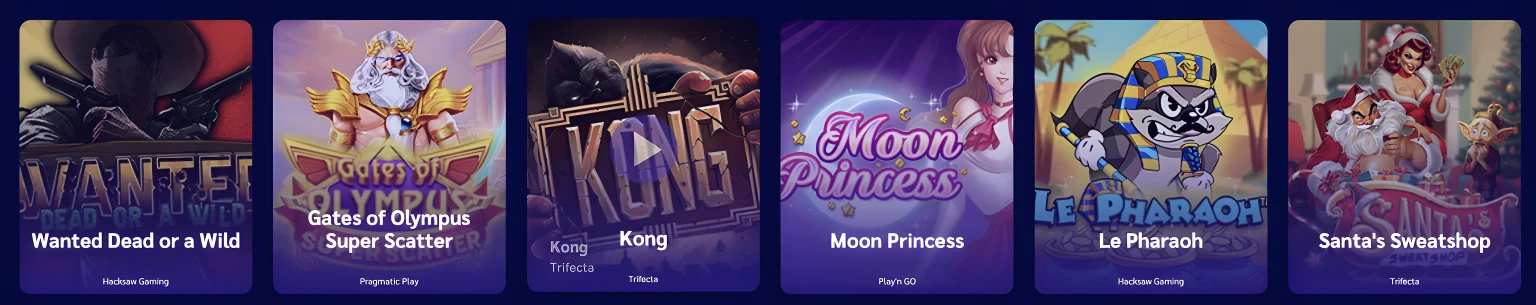 Shiny Wilds Casino popular games