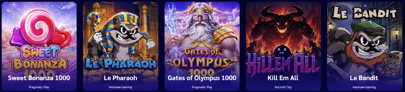 Shiny Wilds Casino games and providers